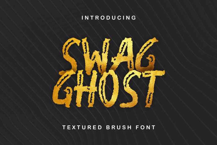 Swag Ghost Font poster