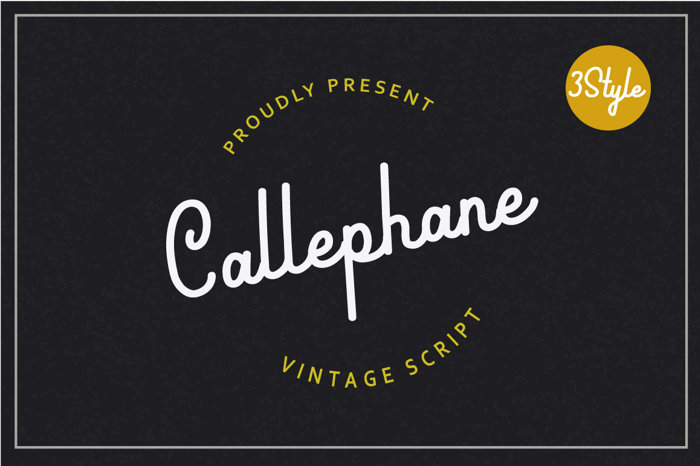 Callephane Font poster