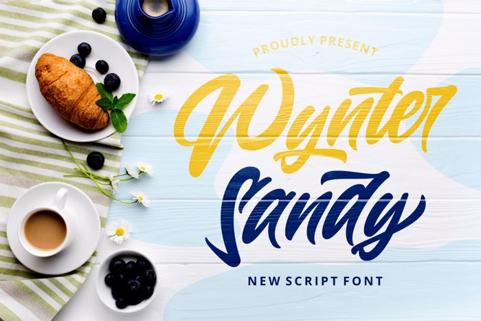 Wynter Sandy Font poster