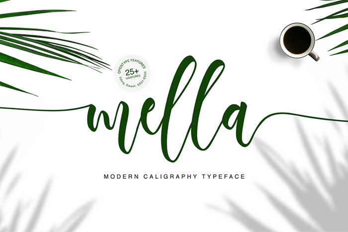 Mella Font poster