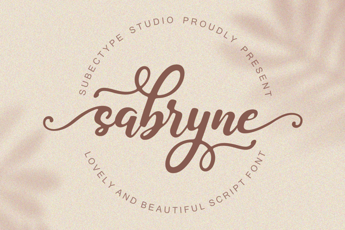 Sabryne Font poster