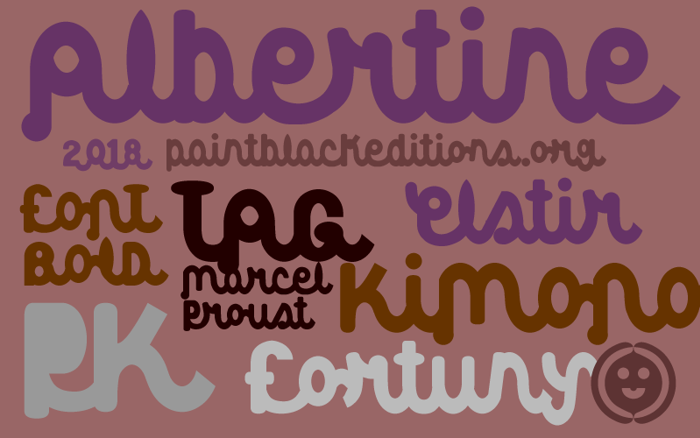 Albertine Font poster