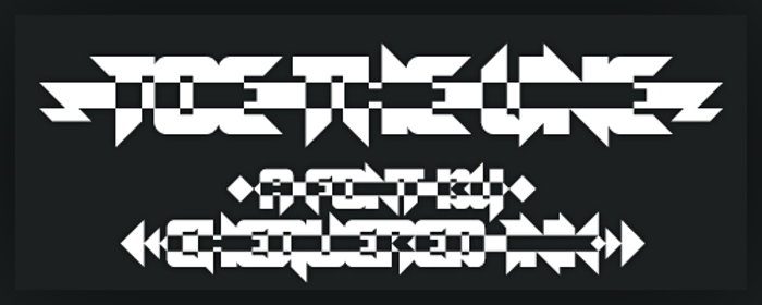Toe the Line Font poster