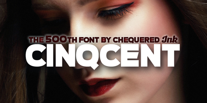 Cinqcent Font poster