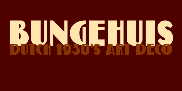 DK Bungehuis Font