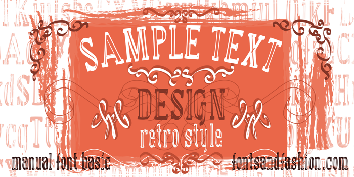 manual font basic poster
