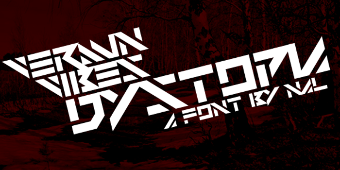 Vermin Vibes Dystopia Font poster