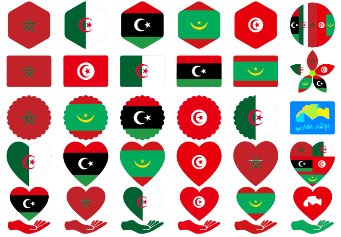 alittihad almaghribi color Font poster