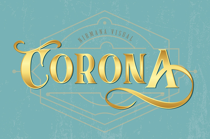 CoronA Font poster