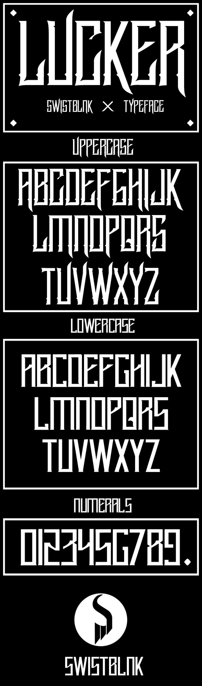 Lucker Font poster