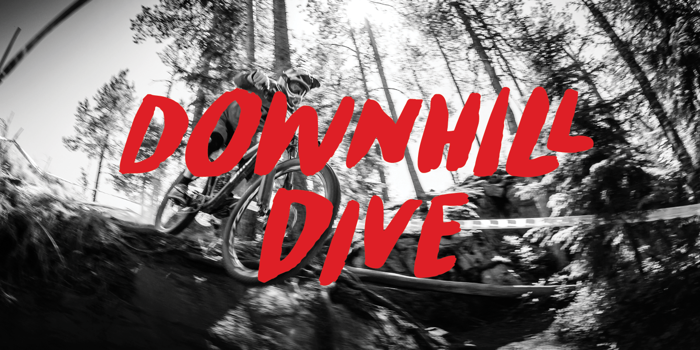 Downhill Dive Font poster