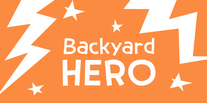 Backyard Hero DEMO Font poster