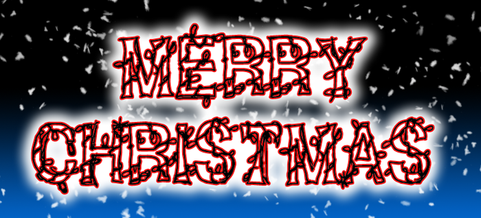 CF Christmas **** Font poster
