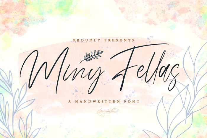 Miny Fellas Font poster