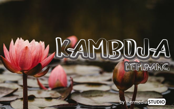 KEMBANG KAMBOJA Font poster
