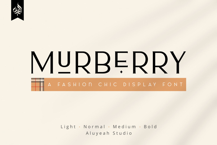 Murberry Font poster