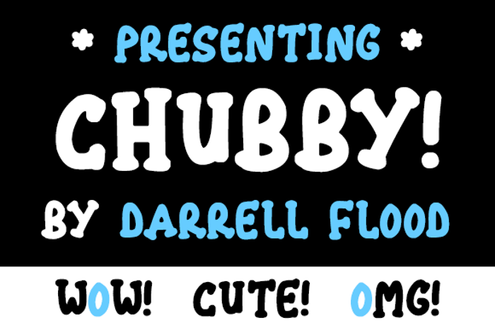 Chubby Font poster