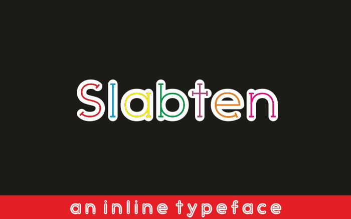 Slabten Font poster