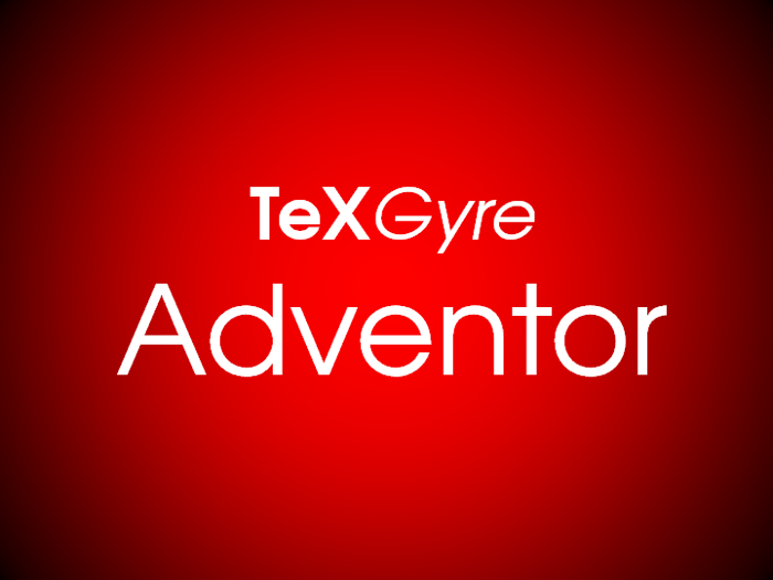 TeXGyreAdventor Font