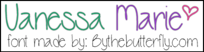 Vanessa Marie Font poster