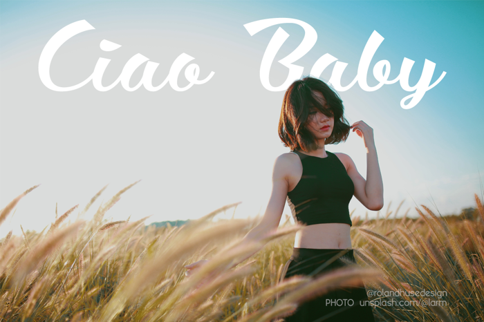 Ciao Baby Font poster