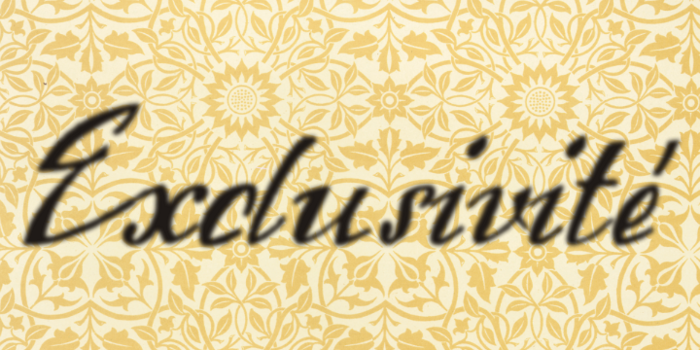 Exclusivite Font