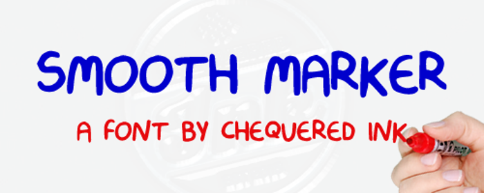 Smooth Marker Font poster