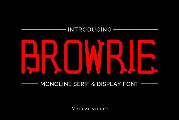 BROWRIE Font poster