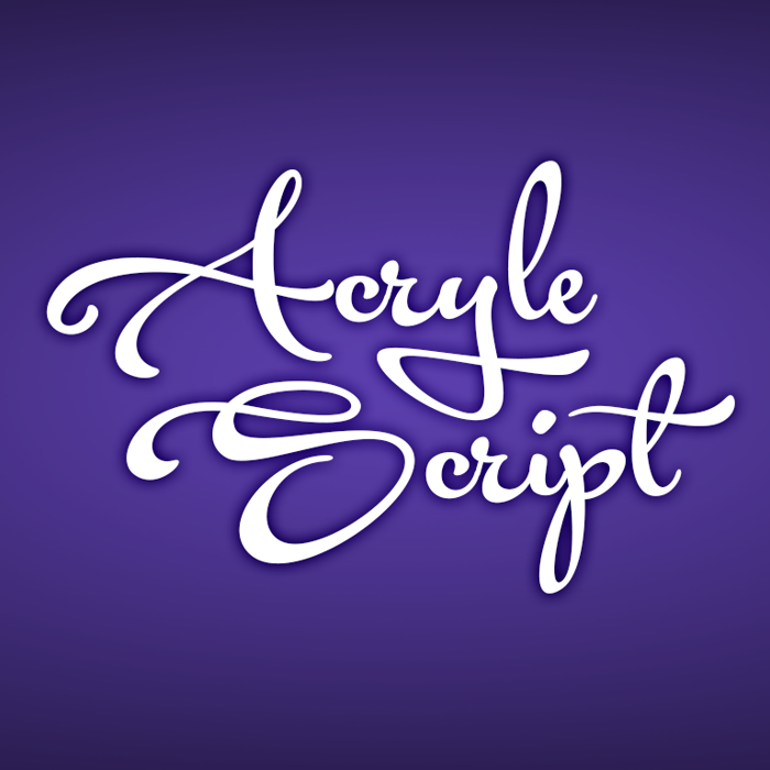 Acryle Script Font poster