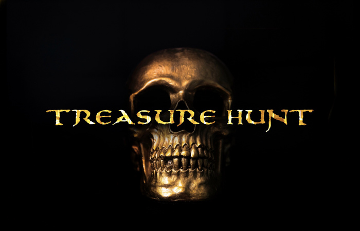 treasurehunt Font poster