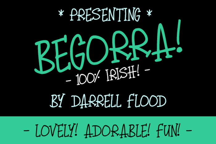 Begorra Font poster