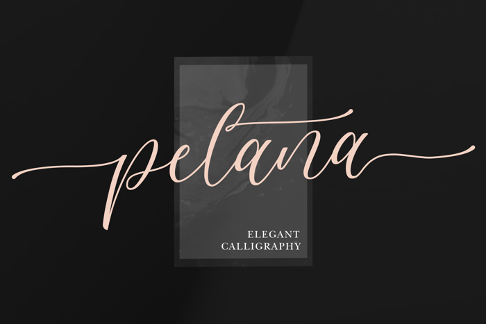 Pelana Font poster