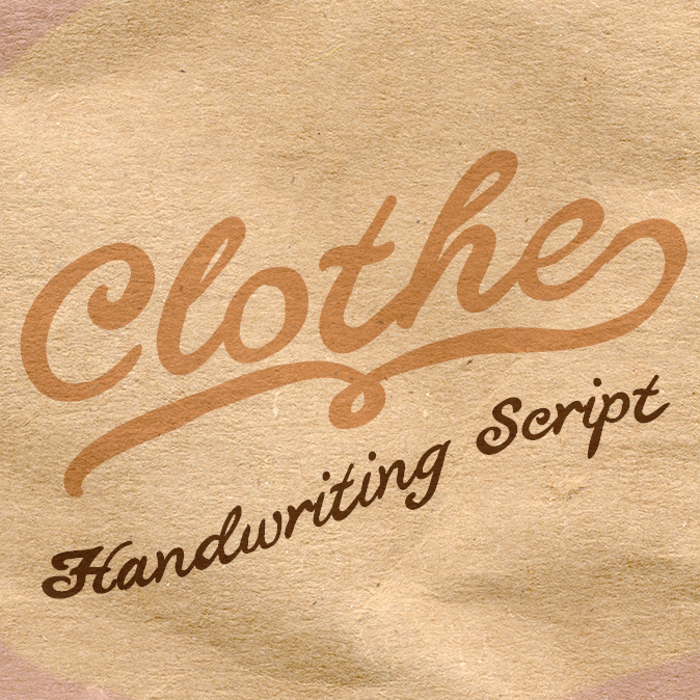 Clothe Font poster