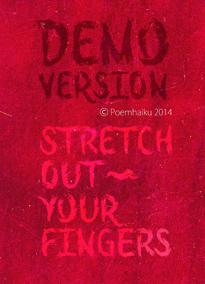 Stretch Out Your Fingers Font poster
