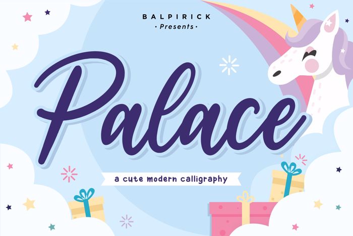 Palace Font poster