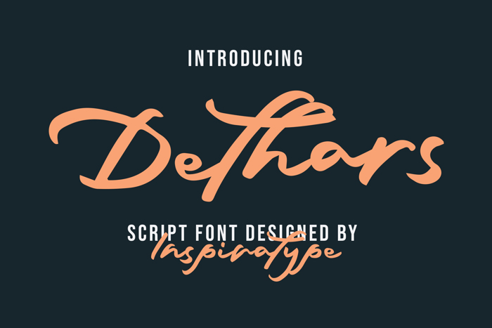 Dethars Font poster
