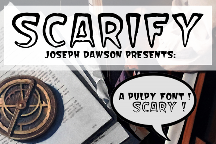 Scarify Font poster