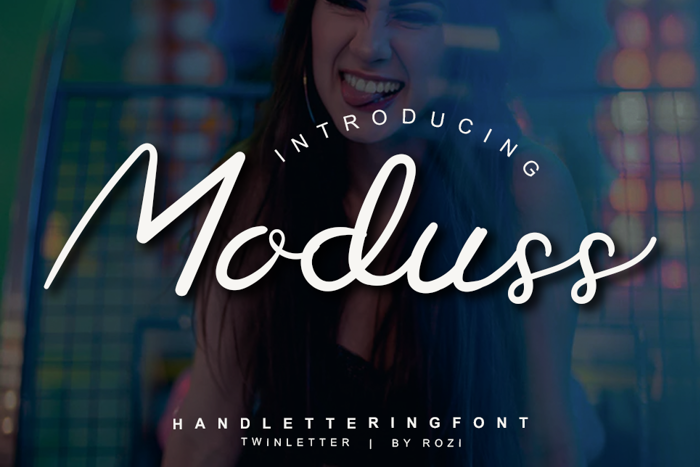 Moduss Font poster