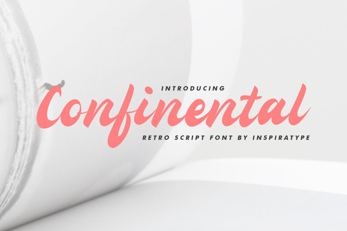 Confinental Font poster