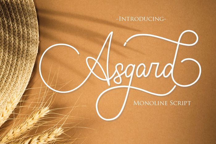 Asgard Font poster