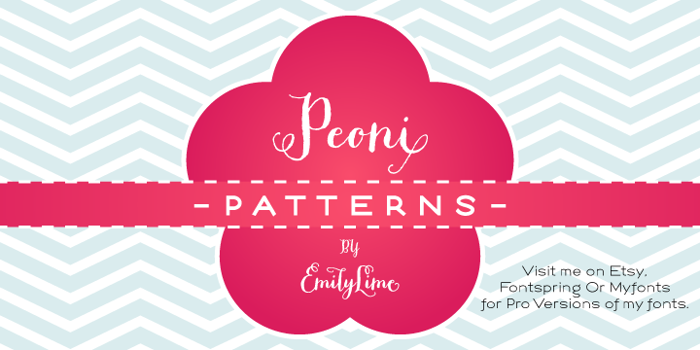 Peoni Patterns poster