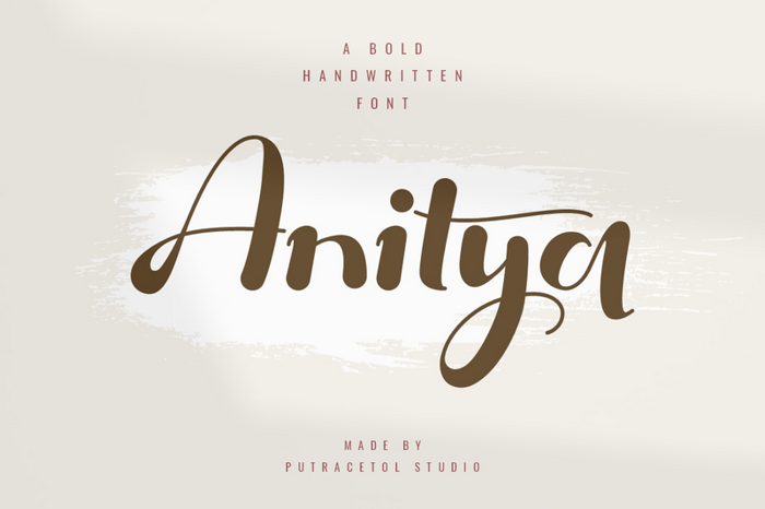 Anitya Font poster