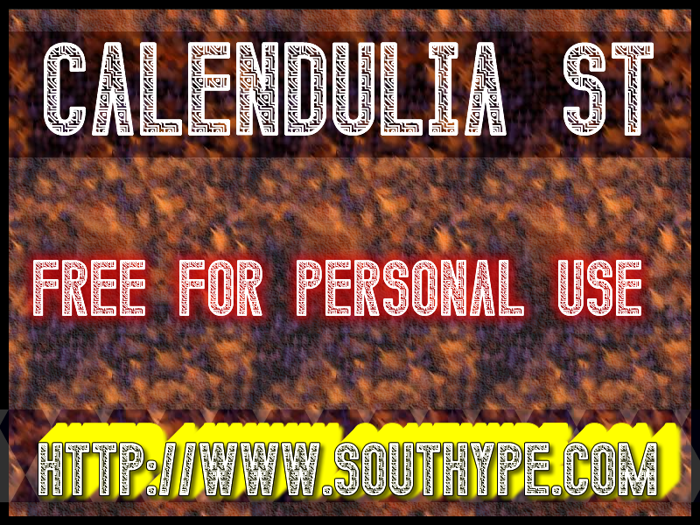 Calendulia St Font poster