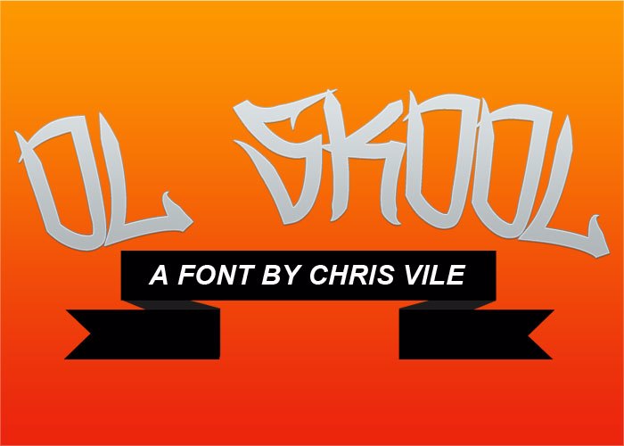 Ol Skool Font poster