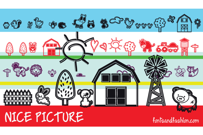 nice picture Font poster