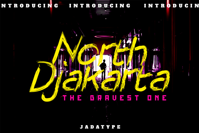 North Djakarta Font poster