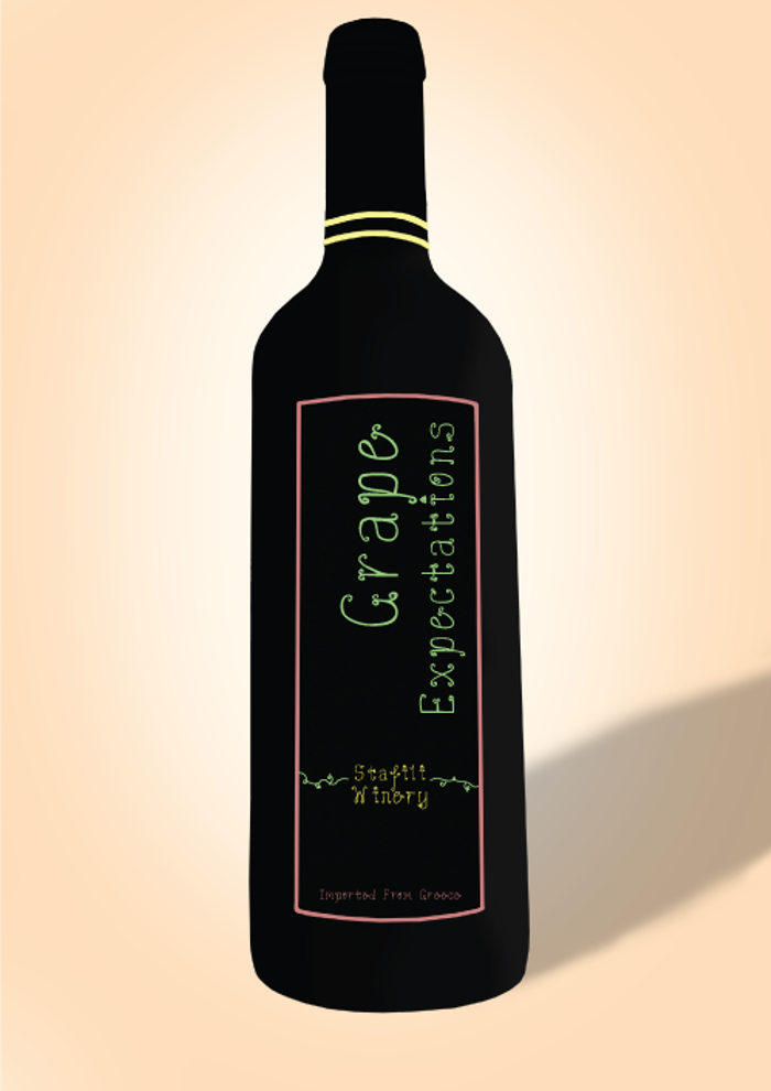 Grape Expectations Font poster