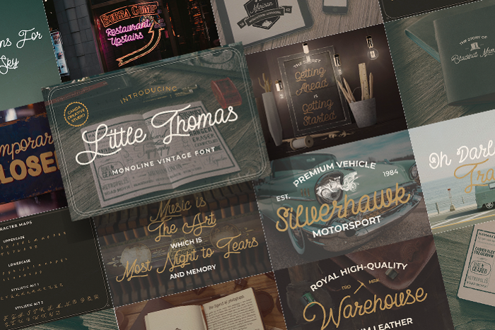 Little Thomas Font poster