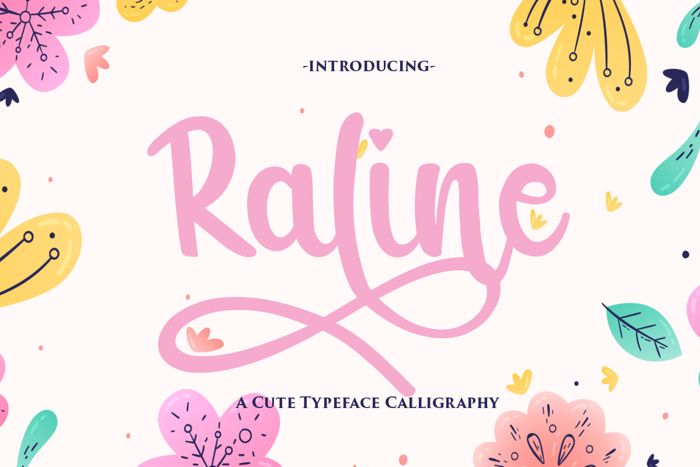 Raline Font poster