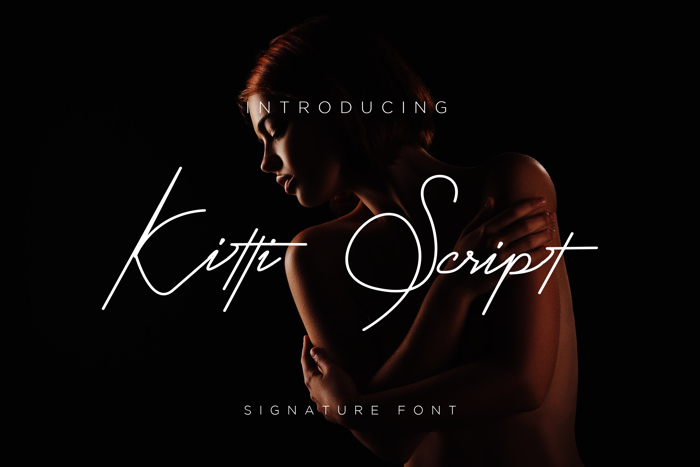 Kitti Script Font poster